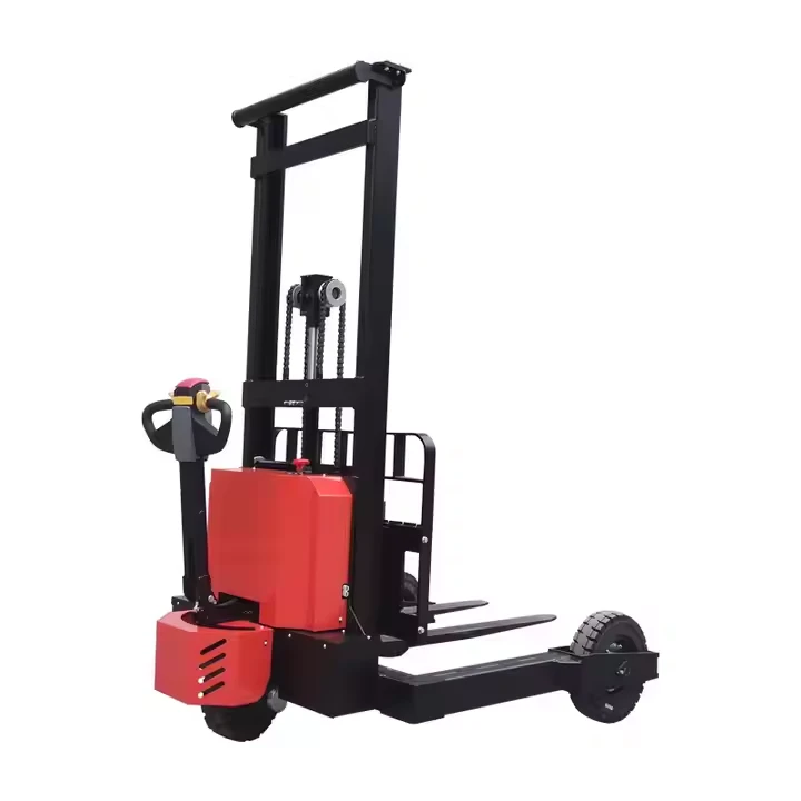 Cross-legged Electric Stacker